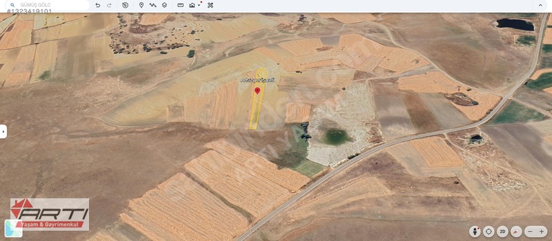 Artı'dan Gümüş Gölcükte Satılık 2532 M2 Yatırımlık Tarla