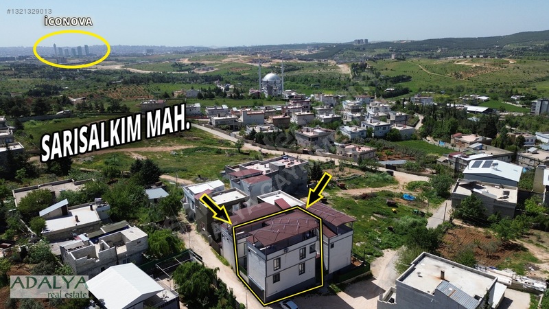 Adalya 'da Sarısalkım'da 3+1 Satılık Villa — fotoğraf 2