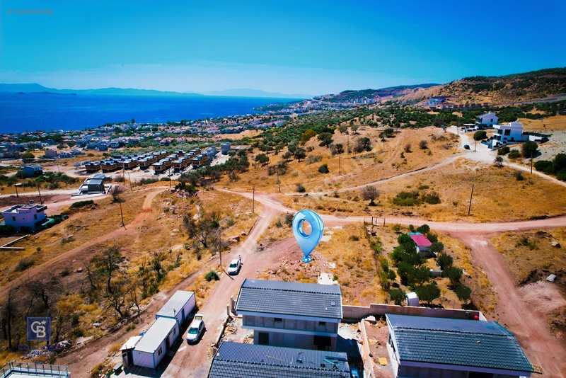 Çandarlı'da Deniz Manzaralı, Villa İmarlı 316 M² Arsa — fotoğraf 5