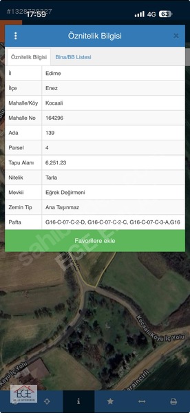 Ege Emlak Tan Enez Kocaali'de İmarlı 6.251 M2 Satılık Arsa — fotoğraf 34