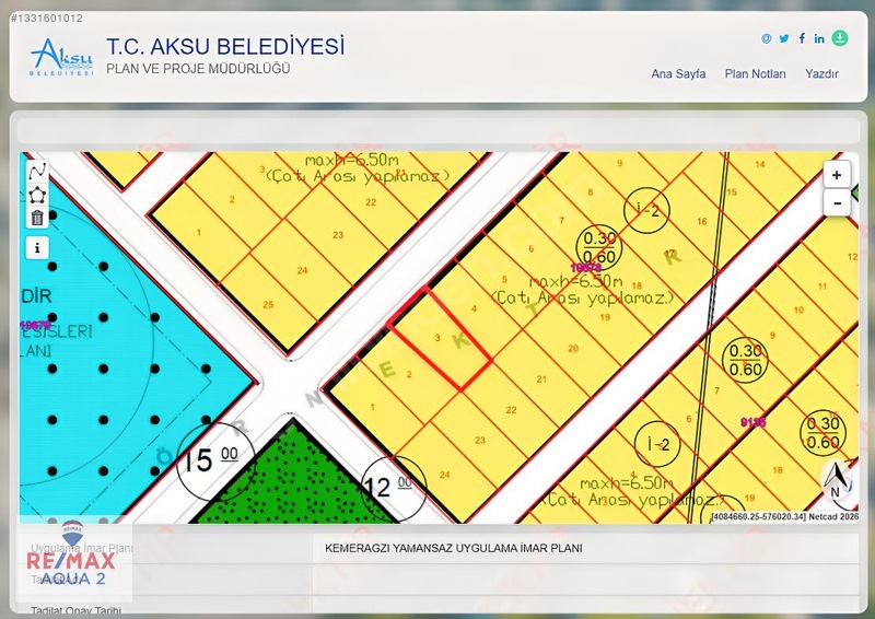 Aksu Kemerağzı 0,6 Emsal Konut İmarlı Satılık Müstakil Parsel — fotoğraf 9