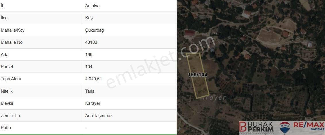 Burak Perkimden Kaş Gömbe Çukurbağda Satılık Tarla Köyiçi İmarlı — fotoğraf 30
