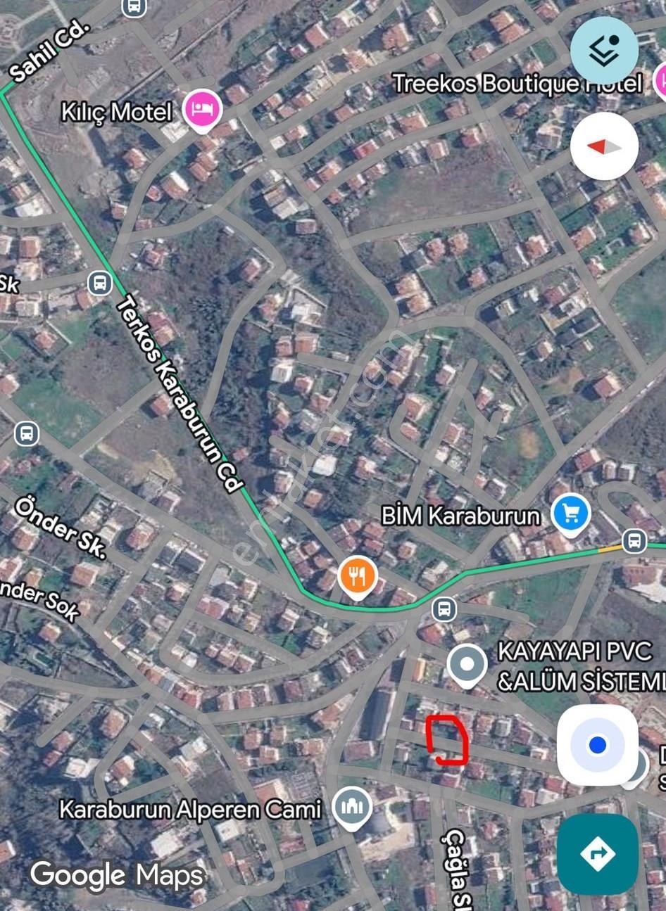 Arnavutköy Karaburun 225m2 Villa İmarlı Tek Tapu Satılık Arsa