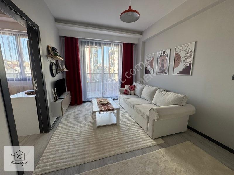 Konsept'den Metro Karşısı Balkonlu Sıfır Eşyalı Satılık 1+1 — fotoğraf 9