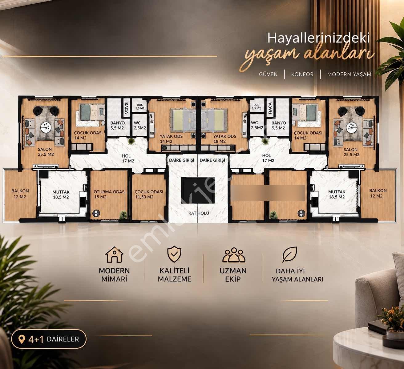 Remax Dem'den Demirkent Mah. Premium Geniş 4+1 Satılık Daireler — fotoğraf 7
