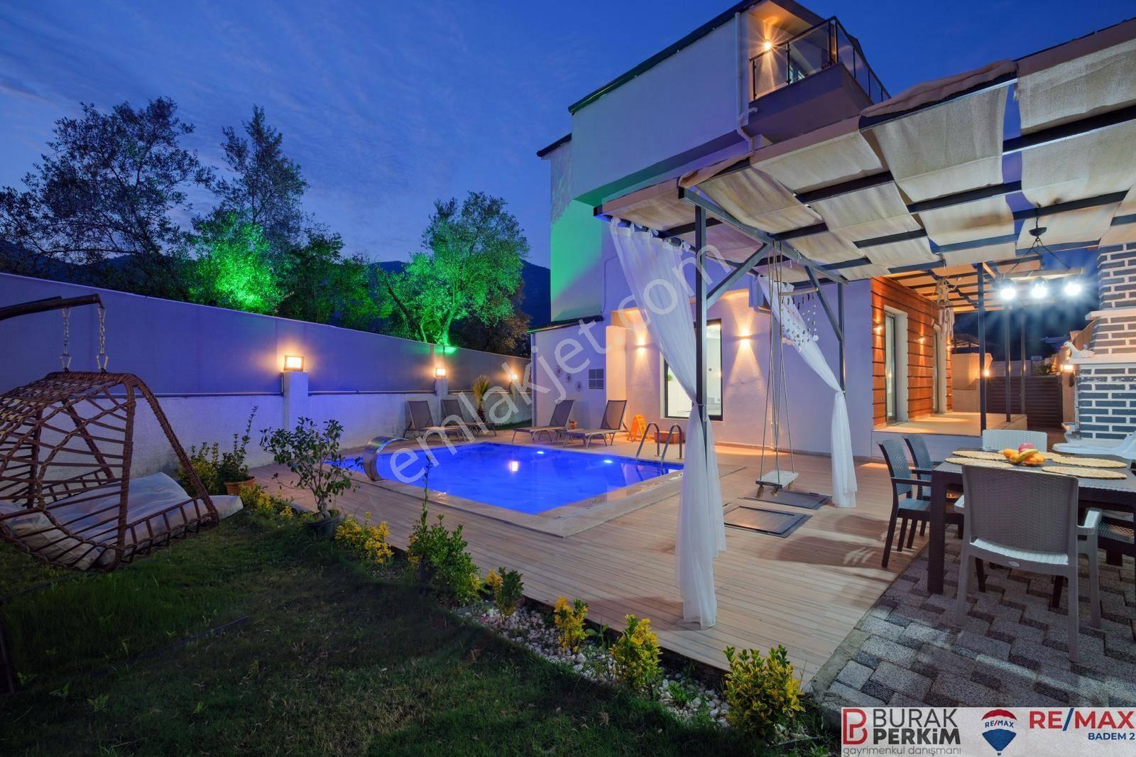 Fethiye İncirköyde Müstakil Havuzlu Turizm Belgeli Satılık Villa — fotoğraf 34