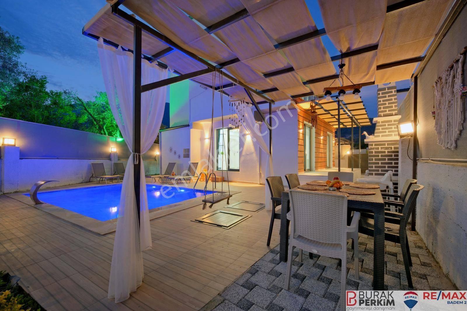 Fethiye İncirköyde Müstakil Havuzlu Turizm Belgeli Satılık Villa — fotoğraf 35