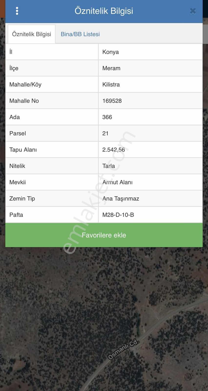 Klıstra 2542 M2 Satılık Tarla — fotoğraf 2