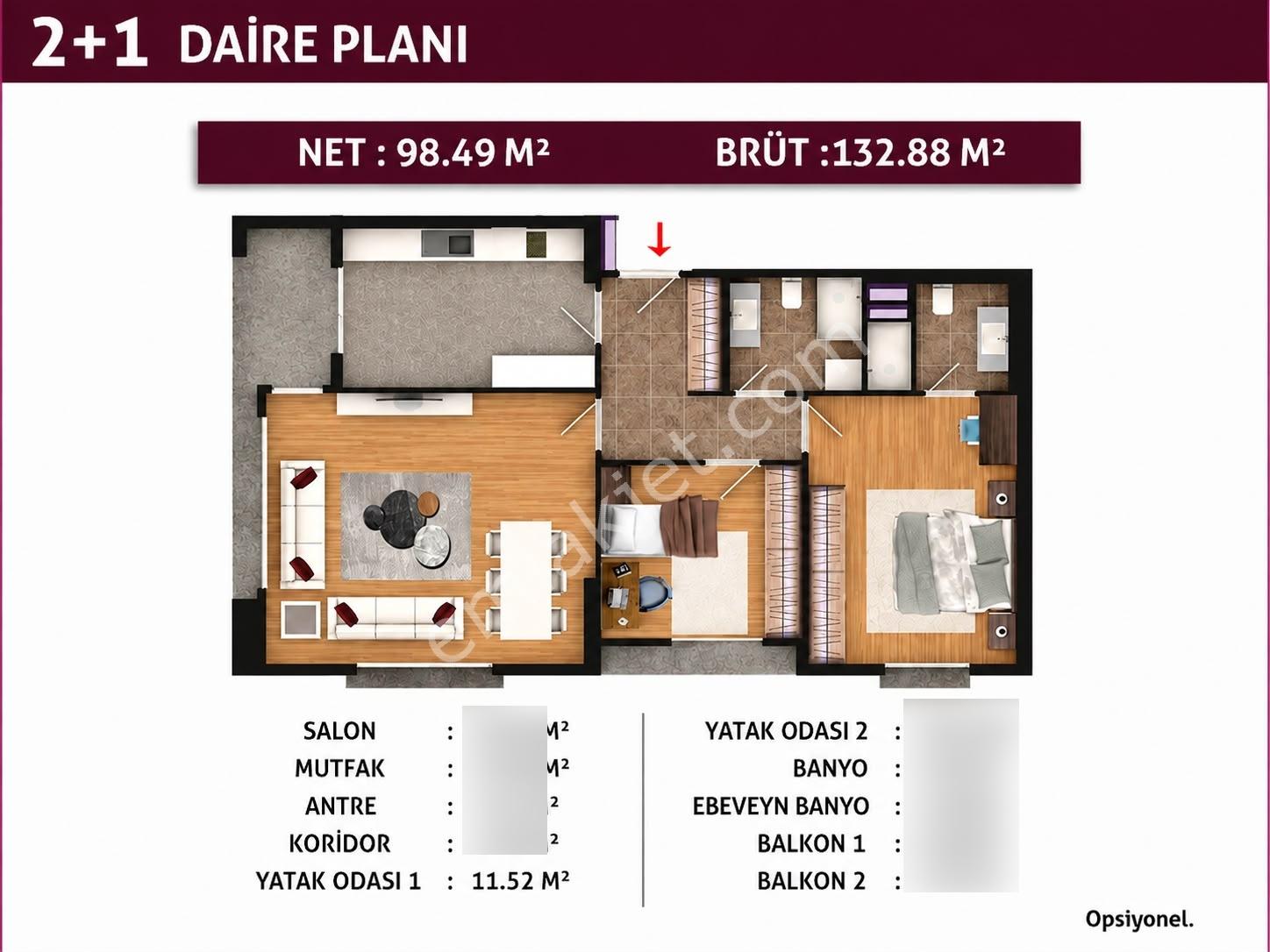 Ahteran İstanbul | Modern Yaşam Sunan 2+1 — fotoğraf 2
