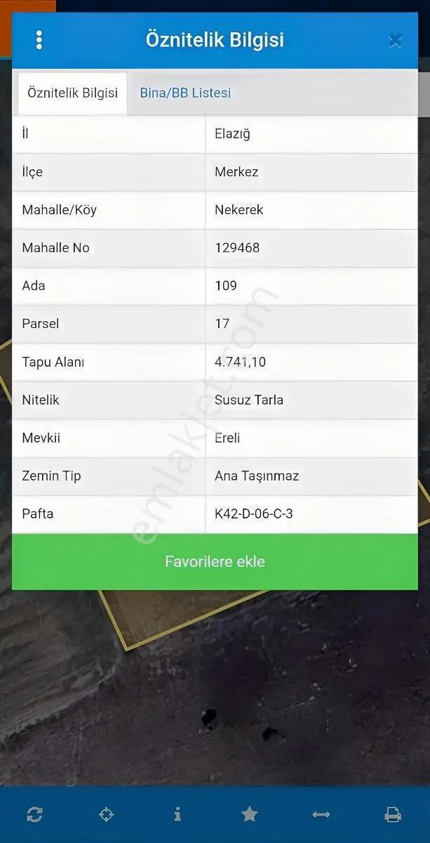 Doğukan Real Estate | Elazığ Merkez Bağlarca'da 4741 M² Satılık