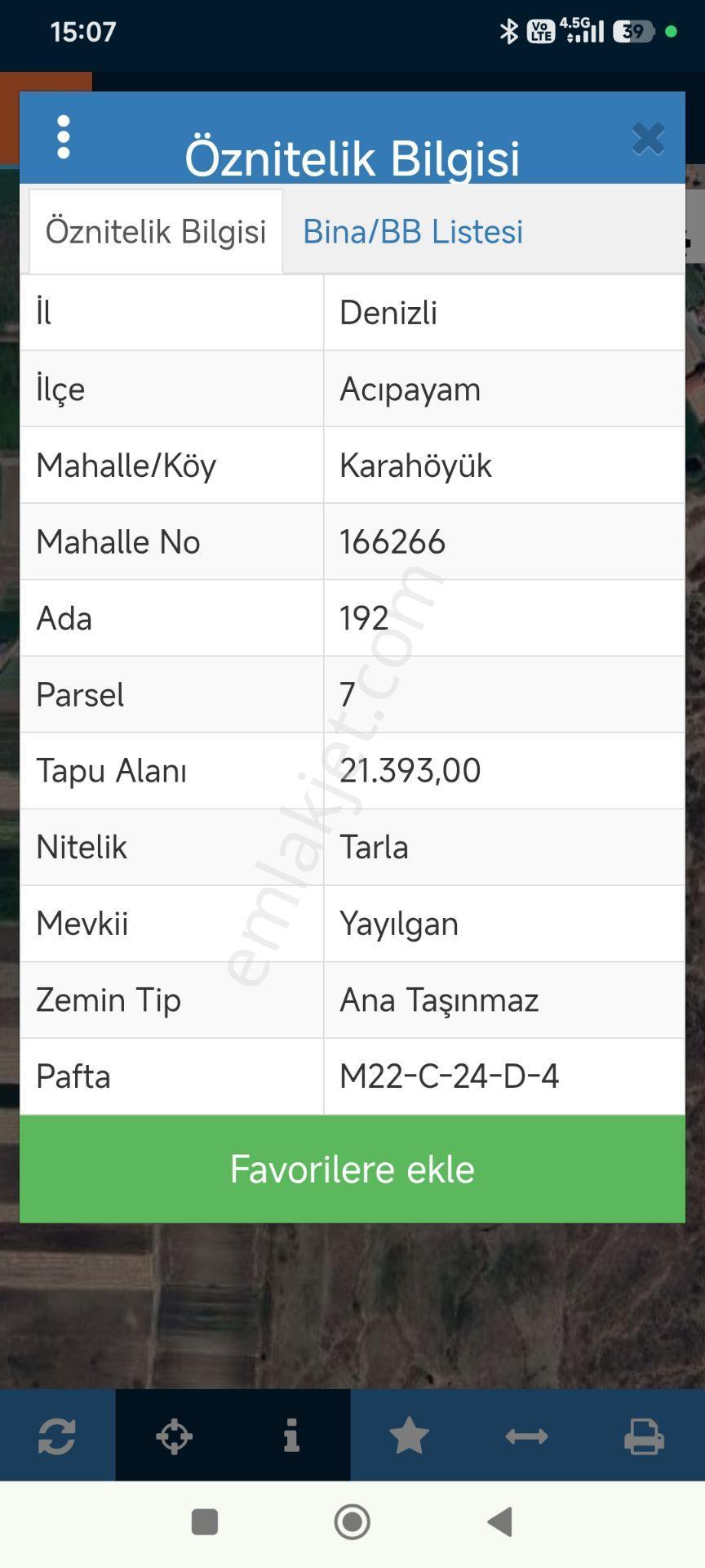 Denizli Acıpayam Karahöyük Satılık Tarla — fotoğraf 10