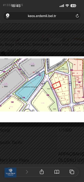 Turyap Tropik'ten Erdemli Arpacbahşiş'te 661 M2 Satılık Arsa