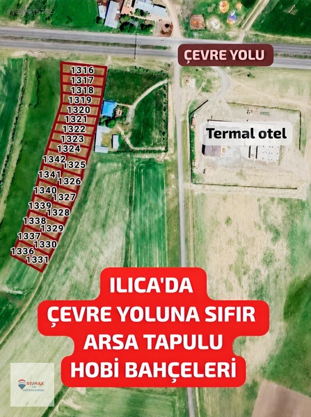 Remax İlke'Den Aziziye Ilıca Kayapa'Da Arsa Tapulu Hobi Bahçesi
