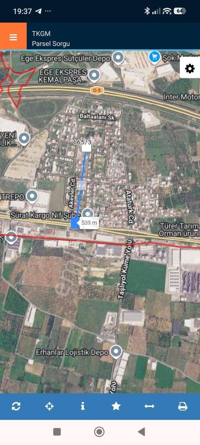 Kemalpaşa Sütçüler Köyünde 3 Kat İmarlı Tek Tapu Satılık Arsa — fotoğraf 17