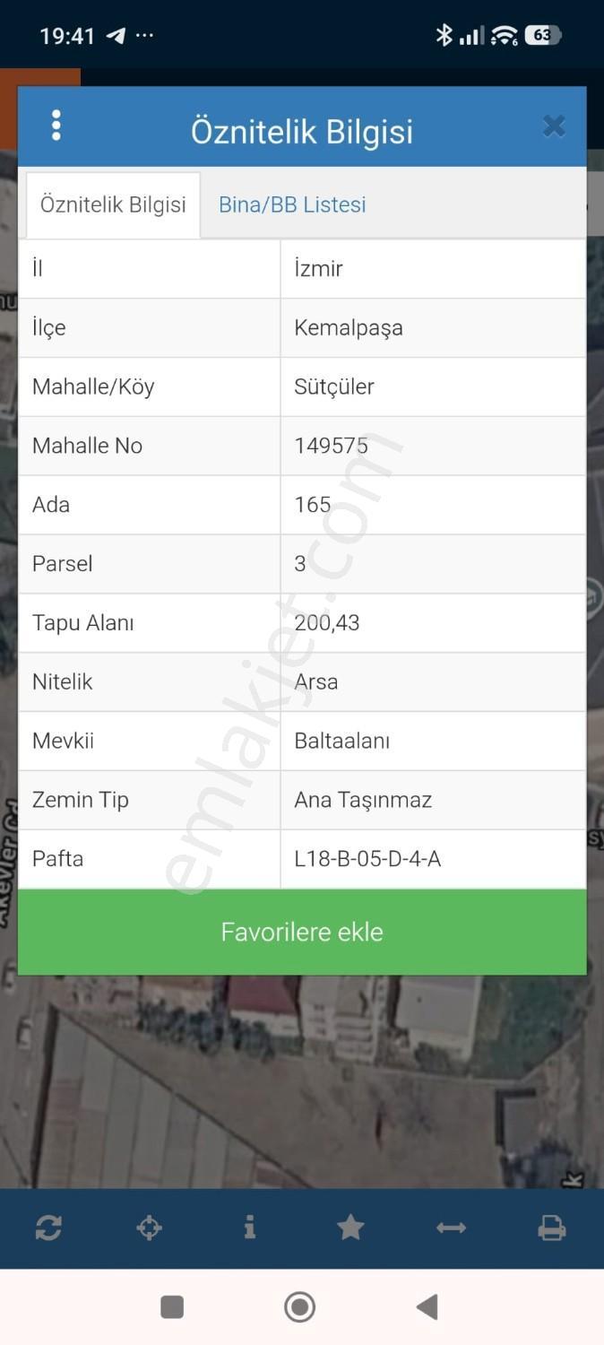 Kemalpaşa Sütçüler Köyünde 3 Kat İmarlı Tek Tapu Satılık Arsa — fotoğraf 18