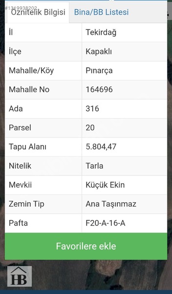 Kapaklı Pınarca Mah. Yatırımlık Satılık 5.804 M2 Tarla — fotoğraf 2