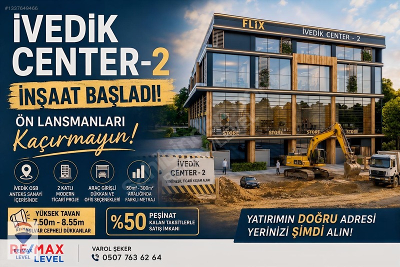 Batıkent Yuva Anteks Sanayi Yeni Nesil Ticari Dükkanlar