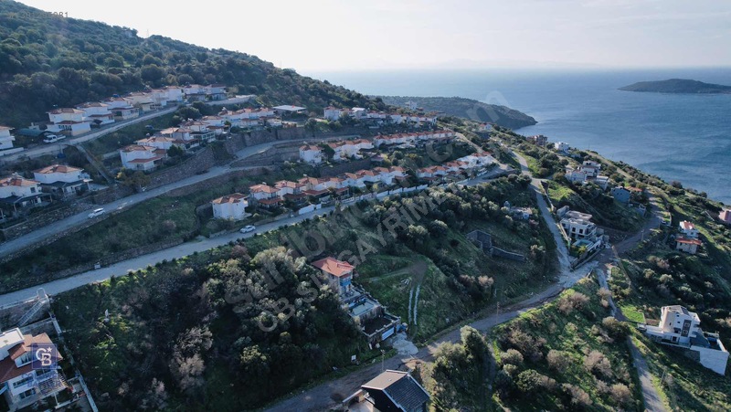 Çandarlı'da Adalar Manzaralı, İmarlı Satılık Villa Arsası 358m² — fotoğraf 10