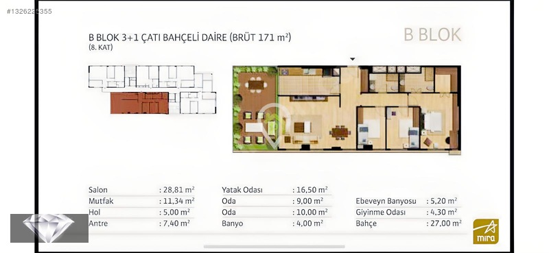 Mira 5 Yıldız Satılık 155 M2 3+1 Teraslı Lüks Daire — fotoğraf 10