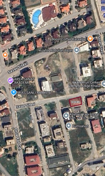 Sezer Sitesi Civarı Satılık Fırsat Köşe Parsel