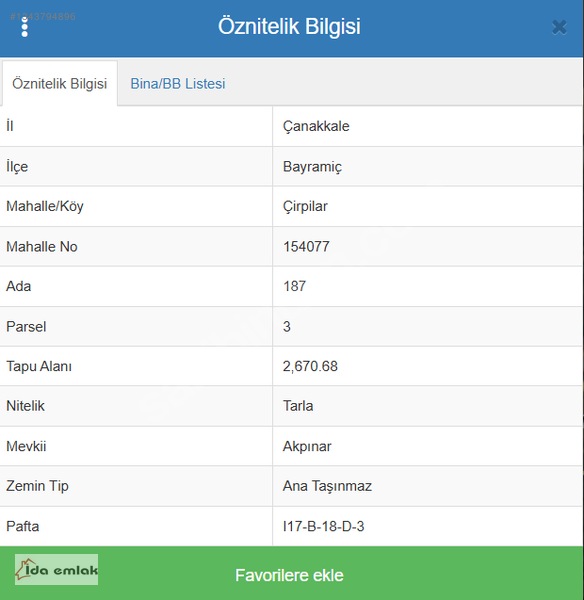 Kazdağları Eteklerinde Bayramiç Çırpılar Köyü'nde Yatırımlık — fotoğraf 5