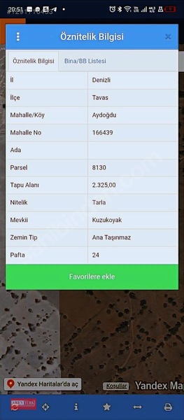Arevtürk'den Tavas Aydoğdu'da Satılık 2325 M2 Arazi — fotoğraf 3