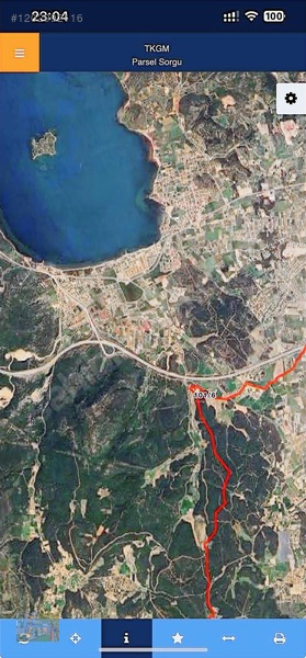 Urla Kuşçularda 5.042 M² Kadastro Yola Cepheli Tarla — fotoğraf 2