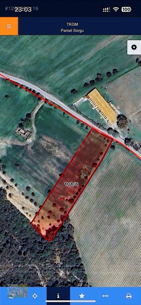 Urla Kuşçularda 5.042 M² Kadastro Yola Cepheli Tarla — fotoğraf 3