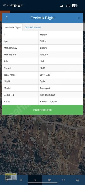 Mersin Silifke Çadırlı Satılık İşlenmiş Tarla