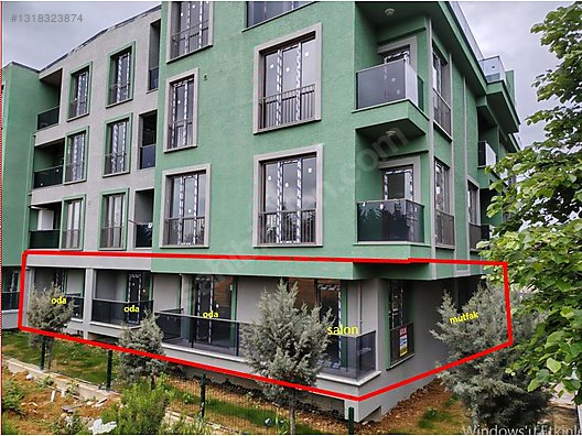Kullanıma Hazır Bahçeli Yüksek Giriş Satılık 3+1 Daire
