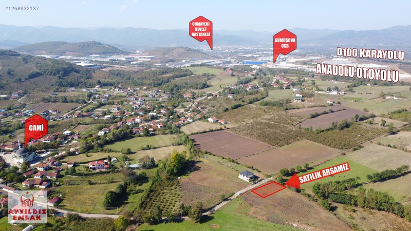 Gümüşova Elmacık Köyü | 2 Kat İmarlı 927 M2 Satılık Köşe Parsel — fotoğraf 25