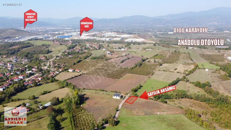 Gümüşova Elmacık Köyü | 2 Kat İmarlı 927 M2 Satılık Köşe Parsel — fotoğraf 34