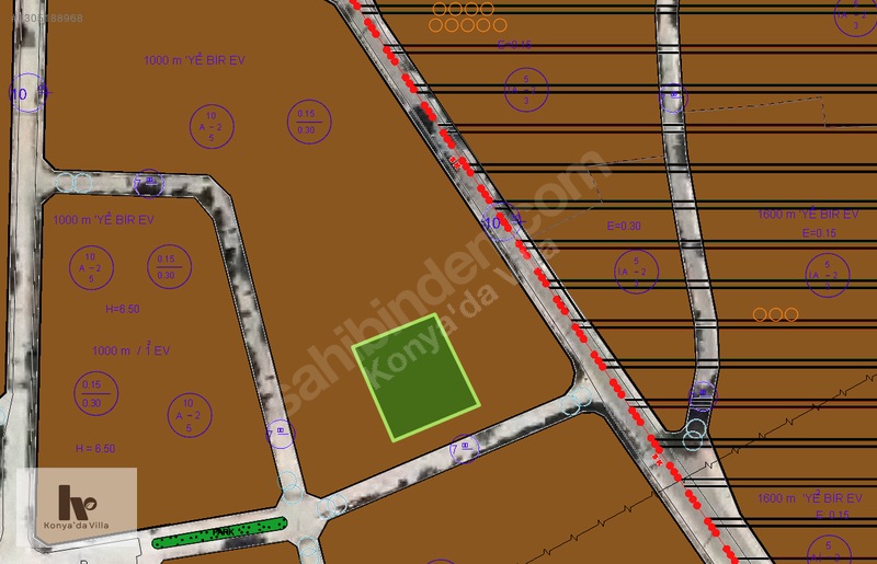 Konya'da Villa - Durunday'da 1.000 M2 0.15/0.30 Kare Temiz Arsa — fotoğraf 5