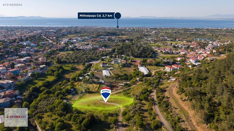 Güzelbahçe Yaka'da 1.601m² Elektrikli, Yolu Açık Arazi