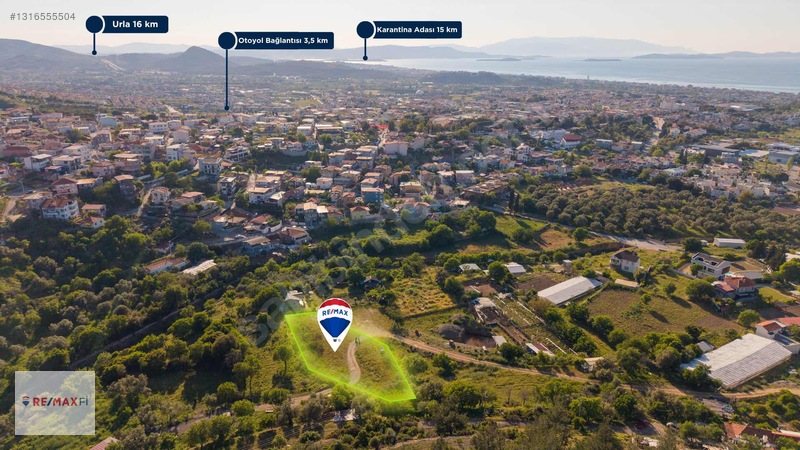 Güzelbahçe Yaka'da 1.601m² Elektrikli, Yolu Açık Arazi — fotoğraf 4