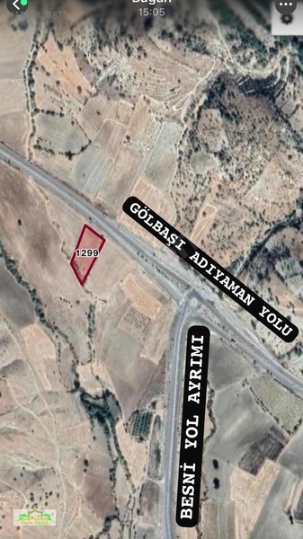 Adıyaman Gölbaşı Yoluna Cepheli Besni Kavşağında Satılık Tarla — fotoğraf 2