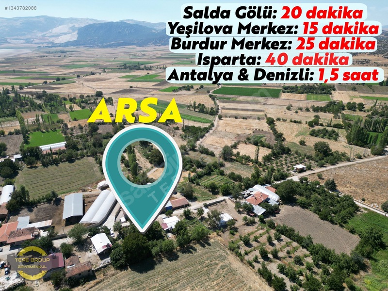 Yeşilova Yarışlı'da Tek Tapu 533 M2 Satılık İmarlı Arsa — fotoğraf 8