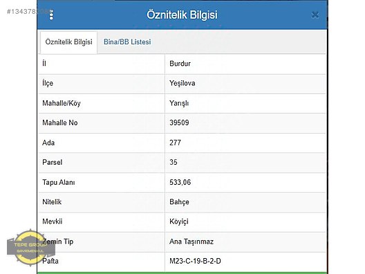 Yeşilova Yarışlı'da Tek Tapu 533 M2 Satılık İmarlı Arsa — fotoğraf 12