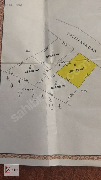 Ahn Gruptan İhsaniye'de Kelepir 222 M2 Parsel — fotoğraf 10