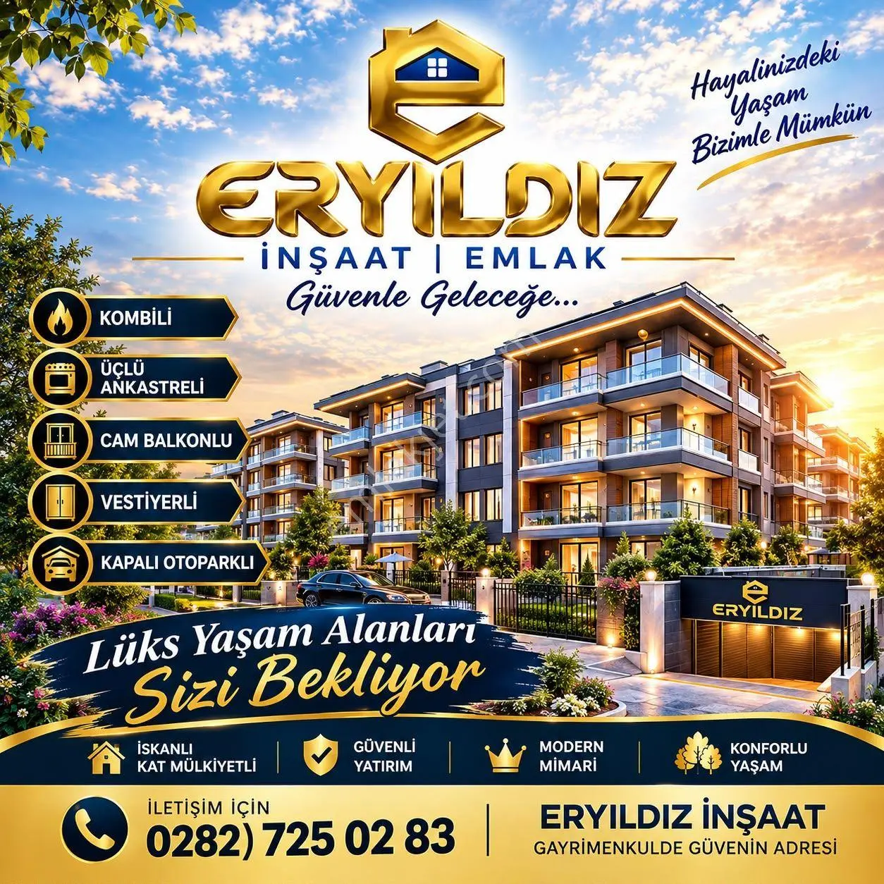 **eryıldız İnşaat**kendi Mülkümüz***7/24 Güvenlikli-havuzlu-site İçinde 173m2 Ultra Lüks 3+1 Daire — fotoğraf 34