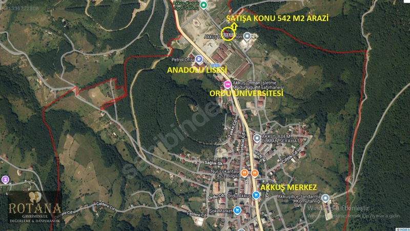 Satılık Tarla 542 M2 Akkuş Merkeze 300 Metre Uzaklıkta — fotoğraf 2