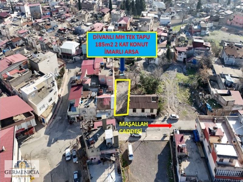 Divanlı Mh Cadde Üzeri (185M2) Satılık Konut İmarlı Arsa