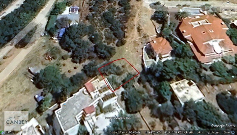 Datça Marinanın Yanında Denize 160 M Satılık 193m2 Turizm Arsası — fotoğraf 10