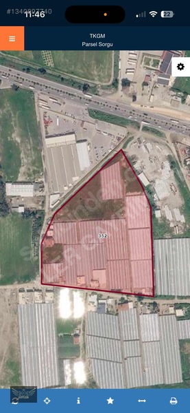 Serik D-400 Yolu'Nda 44.375 M² Satılık Müstakil Arazi