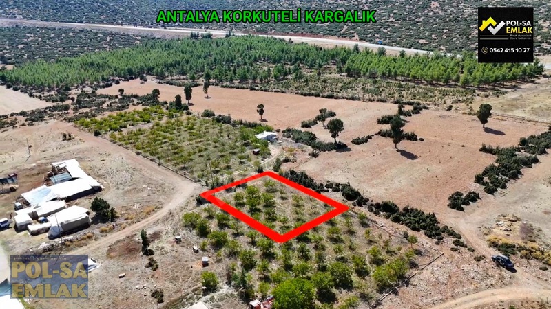 Antalya Korkuteli Kargalık Da Satılık 531m2 Arsa — fotoğraf 4