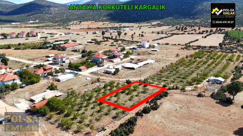 Antalya Korkuteli Kargalık Da Satılık 531m2 Arsa — fotoğraf 6