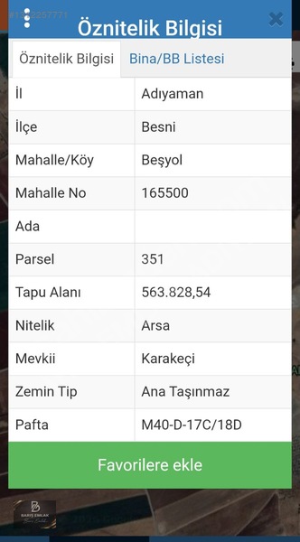 Barış Emlak'Tan Besni De Satılık 564 Dönüm Arsa