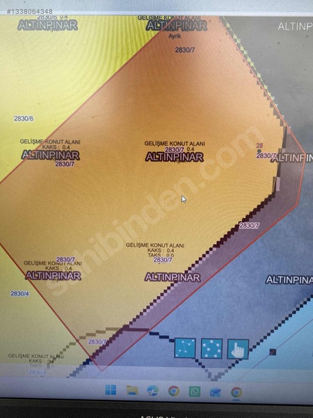 Aksu Gayrimenkulden Altınpınarda 886 M² Konut İmarlı Arsa — fotoğraf 2