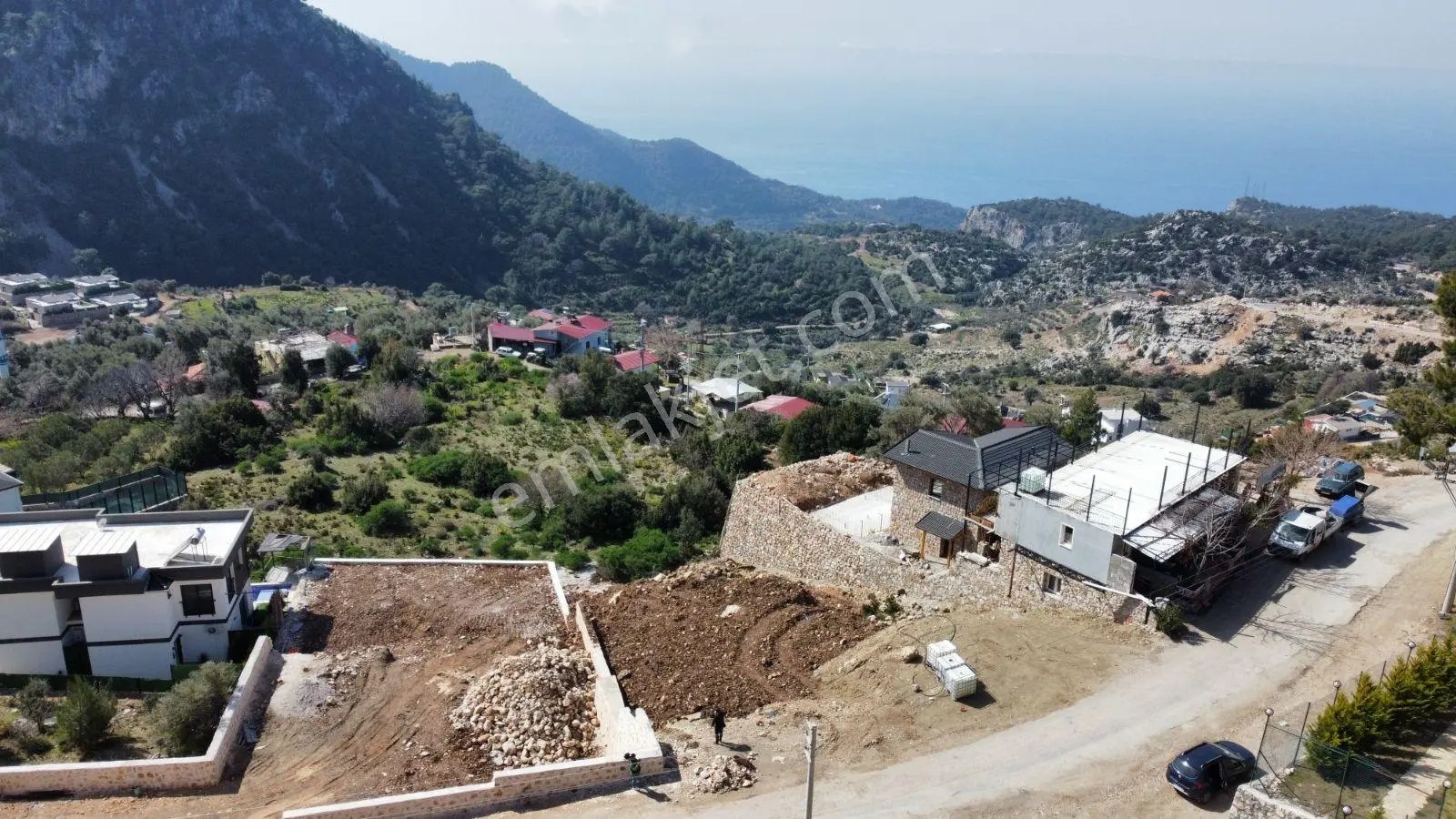 Fethiye Faralya Kirmede Çift Villa Yapılır Köyiçi Satılık Arsa — fotoğraf 13