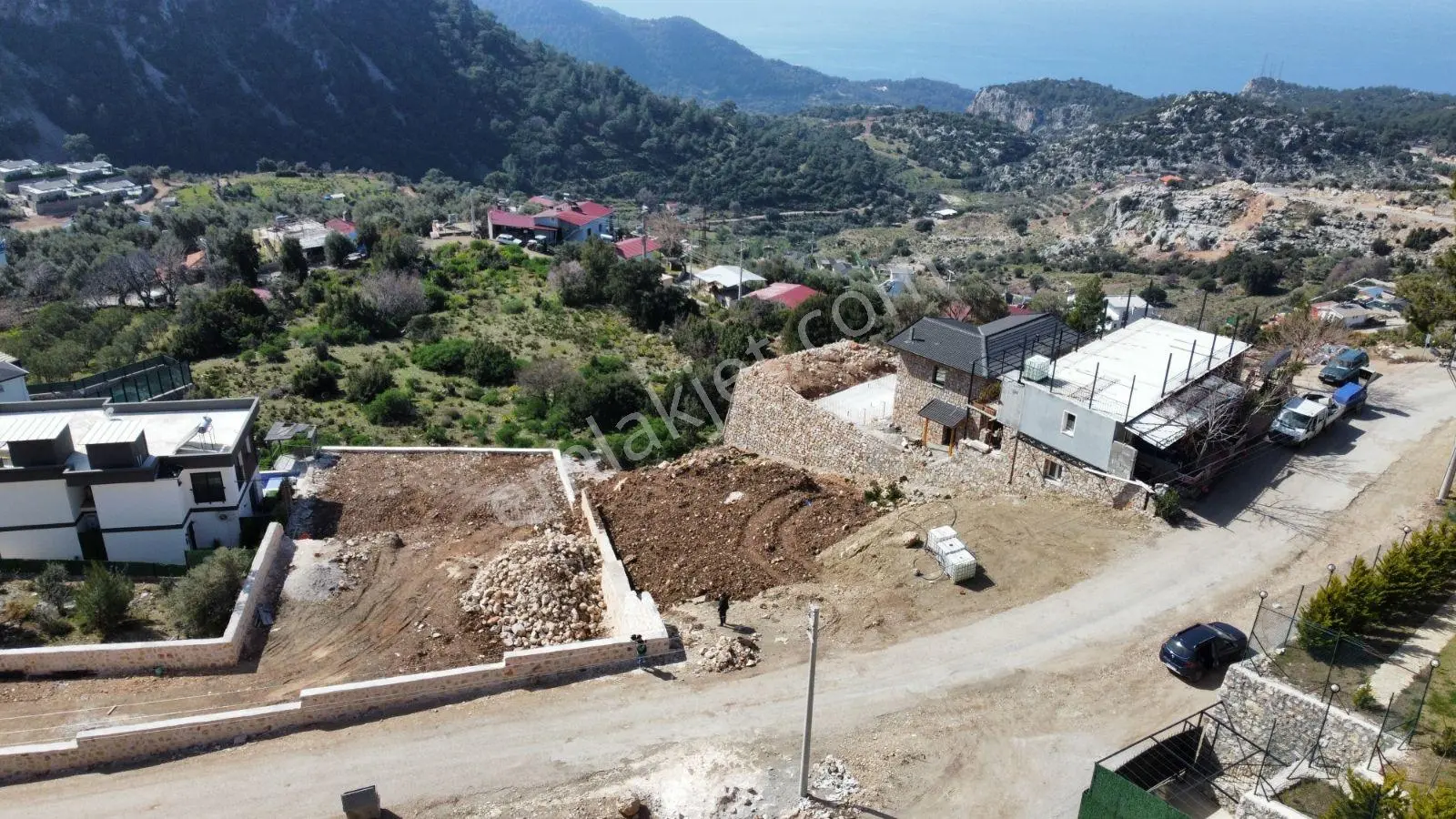 Fethiye Faralya Kirmede Çift Villa Yapılır Köyiçi Satılık Arsa — fotoğraf 15